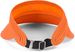 styleBREAKER Papierstroh Visor Cap einfarbig | Sonnenvisier mit elastischem Band und Hakenverschluss | Luftige Schildkappe als Sonnenhut für Damen
