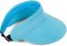 styleBREAKER Papierstroh Visor Cap einfarbig | Sonnenvisier mit elastischem Band und Hakenverschluss | Luftige Schildkappe als Sonnenhut für Damen