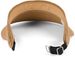styleBREAKER Papierstroh Visor Cap einfarbig | Sonnenvisier mit elastischem Band und Hakenverschluss | Luftige Schildkappe als Sonnenhut für Damen