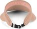 styleBREAKER Papierstroh Visor Cap einfarbig | Sonnenvisier mit elastischem Band und Hakenverschluss | Luftige Schildkappe als Sonnenhut für Damen