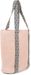 styleBREAKER Papierstroh Strandtasche mit Azteken Muster Bändern | Damen Flechttasche mit Reißverschluss | 50 x 37 x 13 cm