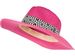 styleBREAKER Damen Panama Sonnenhut Einfarbig mit Stoff Hutband mit Azteken Muster, Strohhut, Schlapphut, Sommerhut, Fedora Hut 04025046