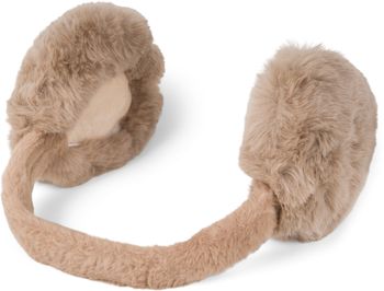styleBREAKER Damen Ohrenschützer Teddyfell Optik | Flauschige Ohrenwärmer Earmuffs mit flexiblem Bügel | Weiche Winter Ohrschützer für Freizeit Spaziergänge und Outdoor