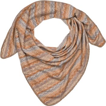 styleBREAKER Damen XXL Dreieckstuch mit Zick-Zack Webmuster, mehrfarbiges Dreiecktuch, Schal weich und warm 01020051
