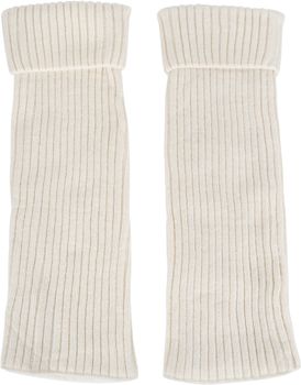 styleBREAKER Damen Beinstulpen mit hohem Wollanteil, extra lange Strickstulpen Winter, Einfarbig, flexibel und warm 08030015