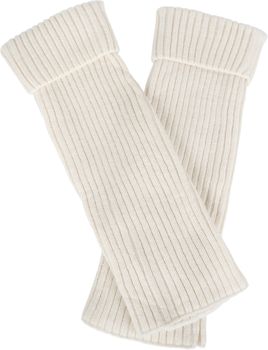 styleBREAKER Damen Beinstulpen mit hohem Wollanteil, extra lange Strickstulpen Winter, Einfarbig, flexibel und warm 08030015