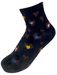 styleBREAKER Damen Socken mit Leo Muster | weicher Baumwoll-Mix | Sneaker Söckchen knöchellang mit elastischem Bündchen | Größe 39-42