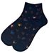 styleBREAKER Damen Socken mit Leo Muster | weicher Baumwoll-Mix | Sneaker Söckchen knöchellang mit elastischem Bündchen | Größe 39-42