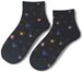 styleBREAKER Damen Socken mit Leo Muster | weicher Baumwoll-Mix | Sneaker Söckchen knöchellang mit elastischem Bündchen | Größe 39-42