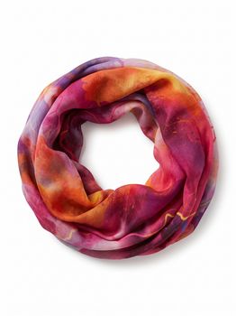 styleBREAKER Damen Loop Schal Aquarell Glow | leichter Schlauchschal 83x48 cm | weiche Viskose | farbenfrohes Boho Tuch für Frühling & Sommer