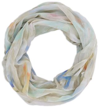 styleBREAKER Damen Loop Schal mit Brushstroke Herz Muster | luftiger Schlauchschal | weiches Halstuch für Frühling und Sommer aus Viskose 79 x 49 cm