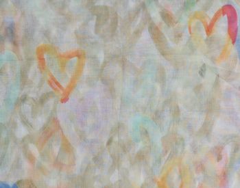 styleBREAKER Damen Loop Schal mit Brushstroke Herz Muster | luftiger Schlauchschal | weiches Halstuch für Frühling und Sommer aus Viskose 79 x 49 cm