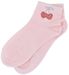 styleBREAKER Damen Socken mit Strass Kirschen Applikation | knöchellang mit Elastikbund | weicher Baumwoll-Mix | One Size 36-41 EU