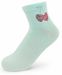 styleBREAKER Damen Socken mit Strass Kirschen Applikation | knöchellang mit Elastikbund | weicher Baumwoll-Mix | One Size 36-41 EU