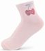 styleBREAKER Damen Socken mit Strass Kirschen Applikation | knöchellang mit Elastikbund | weicher Baumwoll-Mix | One Size 36-41 EU