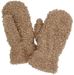 styleBREAKER Damen Teddy Fäustlinge mit Fleece Futter | Kuschelige Winter Fausthandschuhe Einfarbig mit Gummibund | Warme Kunstfell Fake Fur Handschuhe