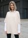 styleBREAKER Damen Feinstrick Poncho aus italienischer Herstellung mit Oversize Schnitt | Kurzarm Cape mit weitem Rundhals und softem Material | pflegeleicht & vielseitig