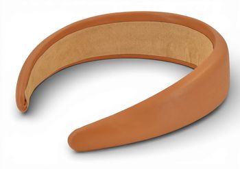 styleBREAKER Damen Haarreif in Kunstleder Optik | breiter Haarreifen gepolstert (Padded Headband) | flexibler Kopfschmuck Clean Chic & Minimal Style