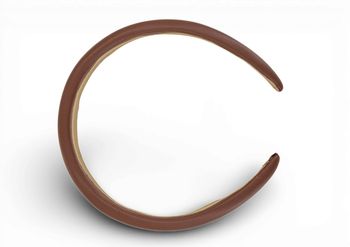 styleBREAKER Damen Haarreif in Kunstleder Optik | breiter Haarreifen gepolstert (Padded Headband) | flexibler Kopfschmuck Clean Chic & Minimal Style