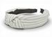 styleBREAKER Damen Haarreif gestreift mit Knoten | breiter Stoff Haarreifen 5,5 cm weich & edel | flexibler Twist Turban Kopfschmuck