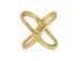 styleBREAKER Schalring Schalhalter im X Design | versilbert oder vergoldet | Schal Clip Schmuck zum Schals Binden für leichte dünne Schals und Tücher