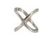 styleBREAKER Schalring Schalhalter im X Design | versilbert oder vergoldet | Schal Clip Schmuck zum Schals Binden für leichte dünne Schals und Tücher