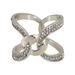styleBREAKER Schalring Schalhalter Knoten Design mit Strassoptik | versilbert oder vergoldet | eleganter Schal Clip Schmuck zum Schals Binden für leichte dünne Schals und Tücher