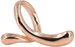 styleBREAKER Schalring Schalhalter in geschwungenem Twist Design | aus Kupfer | eleganter Schal Clip Schmuck zum kunstvollen Binden leichter dünner Schals und Tücher