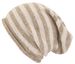 styleBREAKER Damen Feinstrick Beanie Mütze mit Streifen Muster | Slouch Strickmütze | weiche Viskose & Wolle