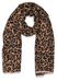 styleBREAKER Damen Schal mit Leoparden Muster | langer Tuchschal 188x67 cm | weiche Viskose mit Fransen | Animal Print Stola