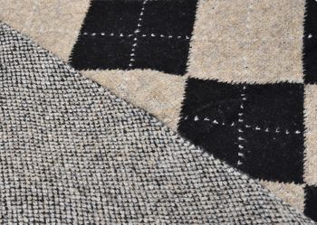 styleBREAKER Damen Strick Dreieckstuch mit Argyle Muster | großes 2in1 Wende Halstuch 200x79 cm | weiche Viskose & Wolle | Schultertuch