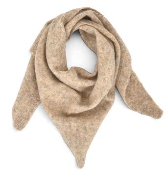 styleBREAKER Damen Mini Strick Dreieckstuch | kleines Halstuch 109x34 cm | weiche Viskose & Wolle | Scandi Sophie Scarf
