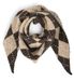 styleBREAKER Damen Mini Strick Dreieckstuch mit Argyle Muster | 2in1 Wende Halstuch 101x35 cm | Viskose & Wolle | Scandi Sophie Scarf