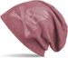 styleBREAKER klassische Beanie Mütze mit Totenkopf Strass Applikation, Unisex 04024034