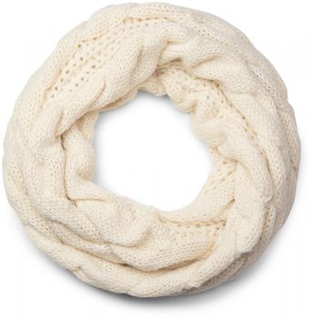 styleBREAKER Schal, Mütze und Handschuh Set, Zopfmuster Strickschal mit Bommelmütze und Handschuhe, Damen 01018208