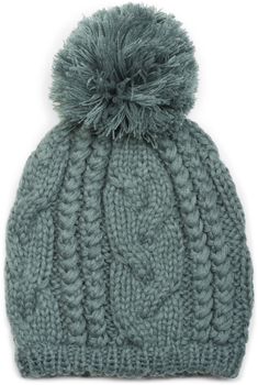 styleBREAKER Schal, Mütze und Handschuh Set, Zopfmuster Strickschal mit Bommelmütze und Handschuhe, Damen 01018208
