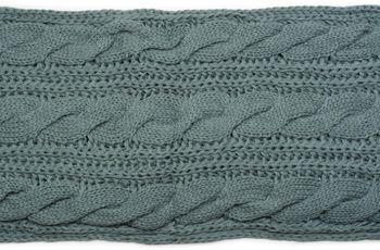 styleBREAKER Schal, Mütze und Handschuh Set, Zopfmuster Strickschal mit Bommelmütze und Handschuhe, Damen 01018208