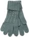 styleBREAKER Schal, Mütze und Handschuh Set, Zopfmuster Strickschal mit Bommelmütze und Handschuhe, Damen 01018208