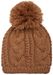 styleBREAKER Schal, Mütze und Handschuh Set, Zopfmuster Strickschal mit Bommelmütze und Handschuhe, Damen 01018208