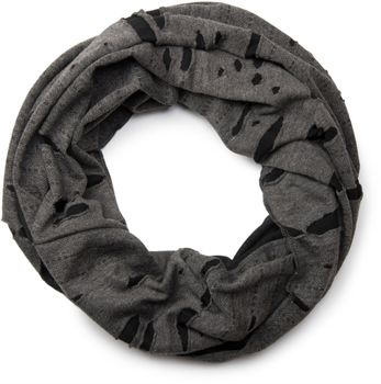 styleBREAKER Loop Schal im Destroyed Vintage used Look mit Rissen, Schlauchschal, Tuch, Unisex 01018078