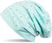 styleBREAKER Damen Beanie Mütze mit edler Strass-Nieten Applikation, Longbeanie Slouch 04024037