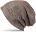 styleBREAKER Beanie Mütze USA Flaggen Design mit Strass-Applikationen, Unisex, Jersey leicht Übergang Frühling Herbst