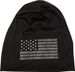 styleBREAKER Beanie Mütze USA Flaggen Design mit Strass-Applikationen, Unisex, Jersey leicht Übergang Frühling Herbst