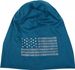 styleBREAKER Beanie Mütze USA Flaggen Design mit Strass-Applikationen, Unisex, Jersey leicht Übergang Frühling Herbst