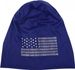 styleBREAKER Beanie Mütze USA Flaggen Design mit Strass-Applikationen, Unisex, Jersey leicht Übergang Frühling Herbst