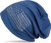 styleBREAKER Beanie Mütze USA Flaggen Design mit Strass-Applikationen, Unisex, Jersey leicht Übergang Frühling Herbst
