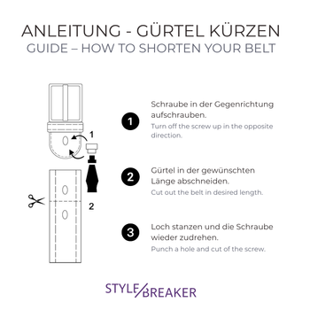 Zusatzgrafik Gürtel Kürzen