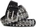 styleBREAKER edler Nietengürtel im Vintage Design, Nieten und Strass, kürzbar, Damen 03010052