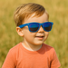 styleBREAKER Kinder Sonnenbrille Retro Nerd Design mit verspiegelten oder getönten Gläsern | UV400 Schutz | Kunststoffrahmen | für Kleinkinder 18 Monate bis 4 Jahre