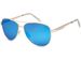 styleBREAKER polarisierte Flieger Sonnenbrille, Pilotenbrille mit Federscharnier, Etui und Putztuch, Unisex 09020046